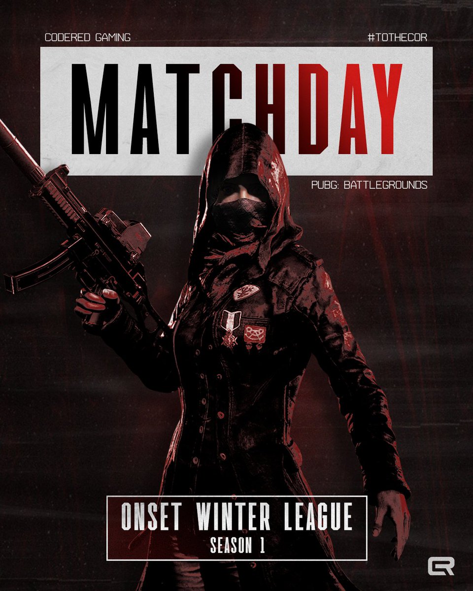 CoR_GG's tweet photo. [PUBG} MATCHDAY
Tonight we kick off in the Onset Winter League, come and support us as you watch all the action 🔥
🕗 19:30 GMT // 20:30 CET
📺 https://t.co/lfv4sFPlsZ
🎙️ Droideka
#ToTheCoR https://t.co/CdtHsyYAK6