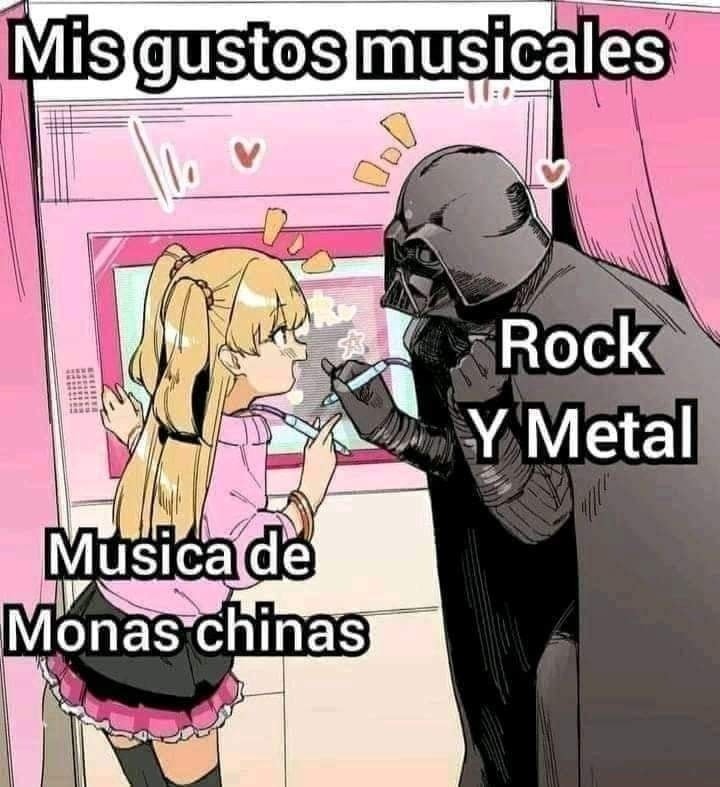 Si 😎

#monaschinas #rock #metal #jpop #kpop #kawaii #musica #pink #rosa #negro #dark #anime #animememes #musicamemes #gustosmusicales #rockmemes #memes