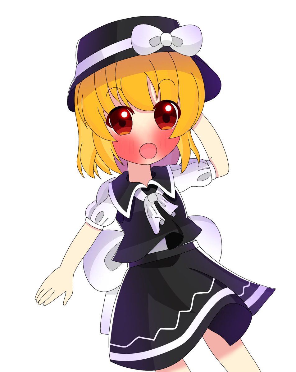 ユキのコスプレをしたルーミア！
#東方Project  #ルーミア #ユキ #東方イラスト #絵柄が好みっていう人にフォローされたい