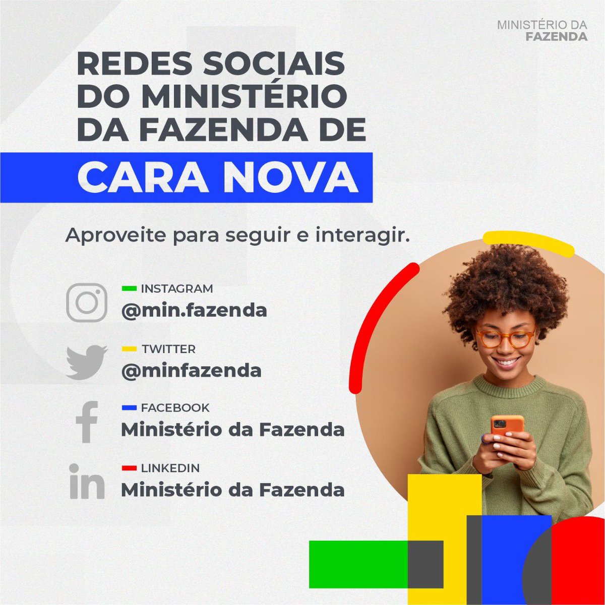 Fernando Haddad (@haddad_fernando) on Twitter photo Bora seguir o <a href="/MinFazenda/">Ministério da Fazenda</a> aqui no Twitter? Fique por dentro das nossas iniciativas para colocar o Brasil no rumo do desenvolvimento com justiça social para todos e todas. Bora seguir o <a href="/MinFazenda/">Ministério da Fazenda</a> aqui no Twitter? Fique por dentro das nossas iniciativas para colocar o Brasil no rumo do desenvolvimento com justiça social para todos e todas.