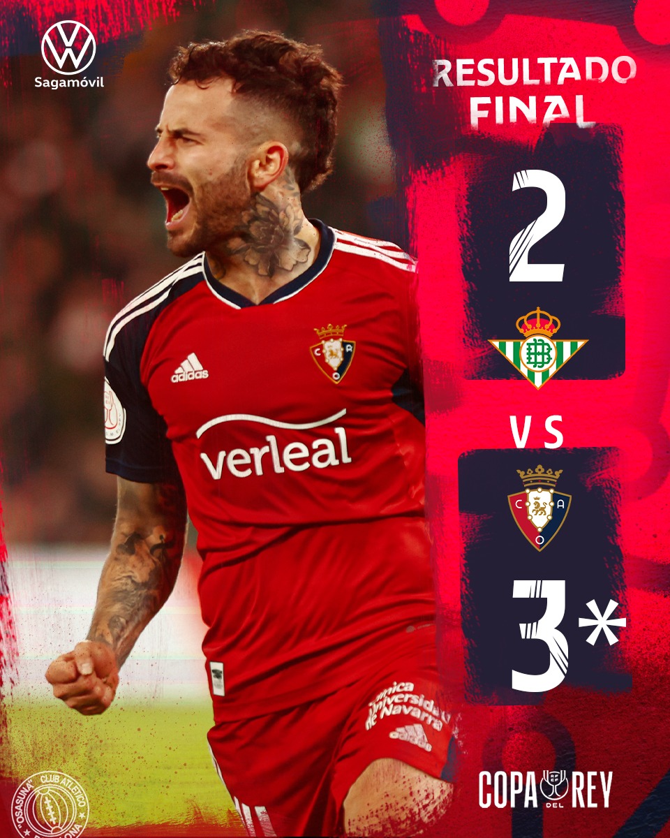 ¡¡ESTAMOS EN CUARTOS DE FINAL!! ¡¡SIIIIIIIIIIII!! ¡¡OS QUIERO, EQUIPO!! ¡¡VAMOOOOOOOOOOOS!!

<a href="/RealBetis/">Real Betis Balompié 🌴💚</a>✅✅❌❌
#Osasuna ✅✅✅✅

#RealBetisOsasuna #CopaDelRey