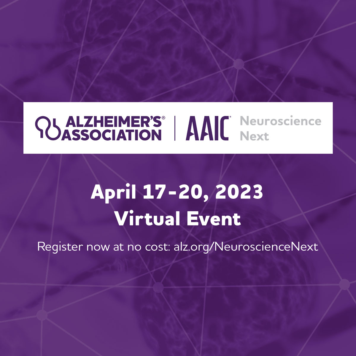 🚨 Registrations are open for AAIC Neuroscience Next 2023! This year with a new hybrid hub format across the world! 

Be part of what’s next in neuroscience 🧠 

Register at no cost alz.org/neurosciencene…