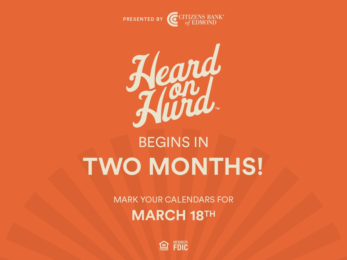 CBE's Heard on Hurd (@heardonhurd) on Twitter photo TWO MONTHS FROM TODAY WE WILL BE BACK IN THE STREETS OF DOWNTOWN EDMOND!! Two months!! Be on the lookout soon for more information! #JoinTheHurd
Presented by <a href="/citizensedmond/">Citizens Bank</a>
#DowntownEdmond TWO MONTHS FROM TODAY WE WILL BE BACK IN THE STREETS OF DOWNTOWN EDMOND!! Two months!! Be on the lookout soon for more information! #JoinTheHurd
Presented by <a href="/citizensedmond/">Citizens Bank</a>
#DowntownEdmond