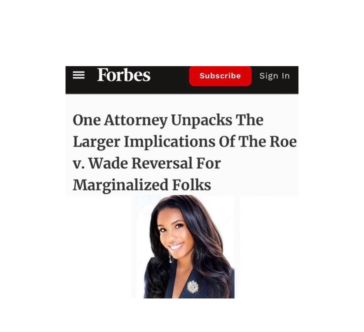 Welcome to our new page, our #WCW 🌹 shout out goes to our Principal J. Carter. You can read about her and our firm in the Forbes feature regarding the overturn of Roe v. Wade 👉🏽 forbes.com/sites/janicega… #lawtwitter #blacklawtwitter #lawfirm #lawyers