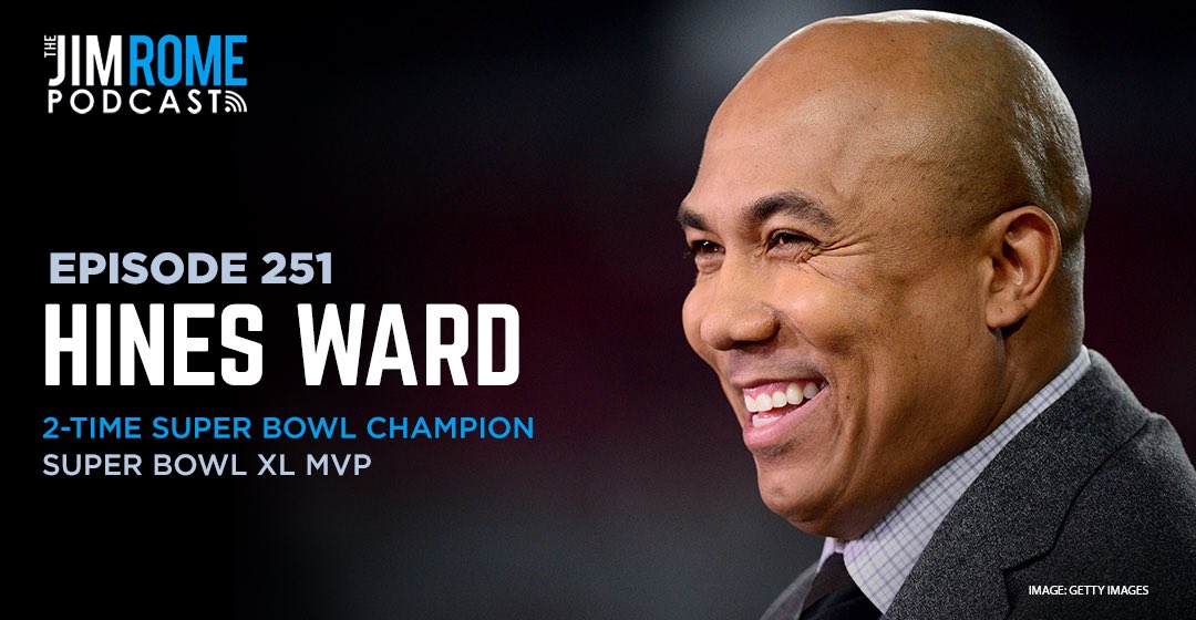 Jim Rome (@jimrome) on Twitter photo .@MVP86HinesWard on what attracted him to coaching in the XFL, his Hall of Fame case, why there are no WRs like him anymore, the wild spectrum of emotions involved in winning Super Bowl MVP, why he's the "modern day Forrest Gump" and much more.
LISTEN: megaphone.link/CAD2831273545 .@MVP86HinesWard on what attracted him to coaching in the XFL, his Hall of Fame case, why there are no WRs like him anymore, the wild spectrum of emotions involved in winning Super Bowl MVP, why he's the "modern day Forrest Gump" and much more.
LISTEN: megaphone.link/CAD2831273545
