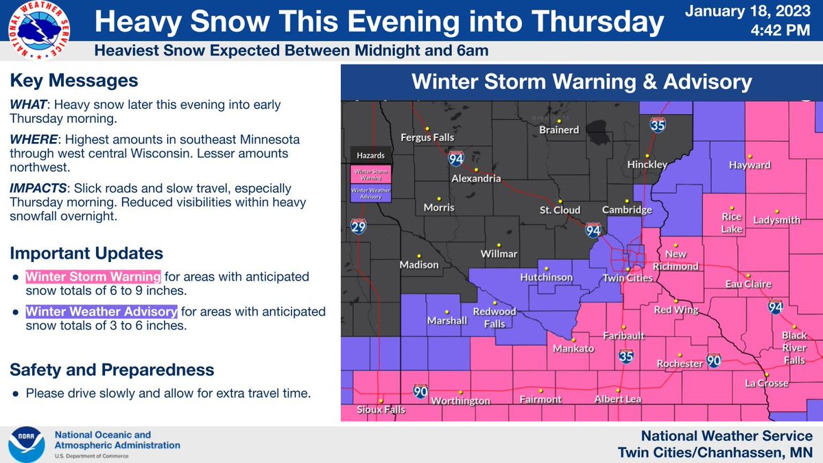 NWS Twin Cities on Twitter "It was snowing pretty hard across Iowa