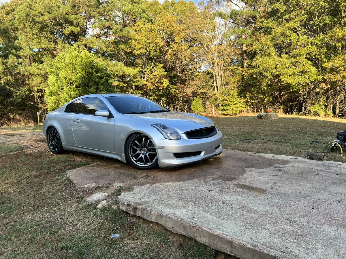 kevla901's tweet image. #INFINITE #g35 #coupe #Silver #stancedcars #memphis901