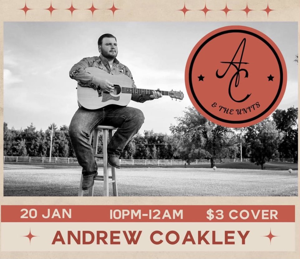 thesaltybronc's tweet photo. Andrew Coakley will return this Friday night!! We promise he’ll play something you know!
Come early, stay late!
#thesaltybroncsaloon #homeofdirtandspirits #supportlivemusic https://t.co/uusMhicq84