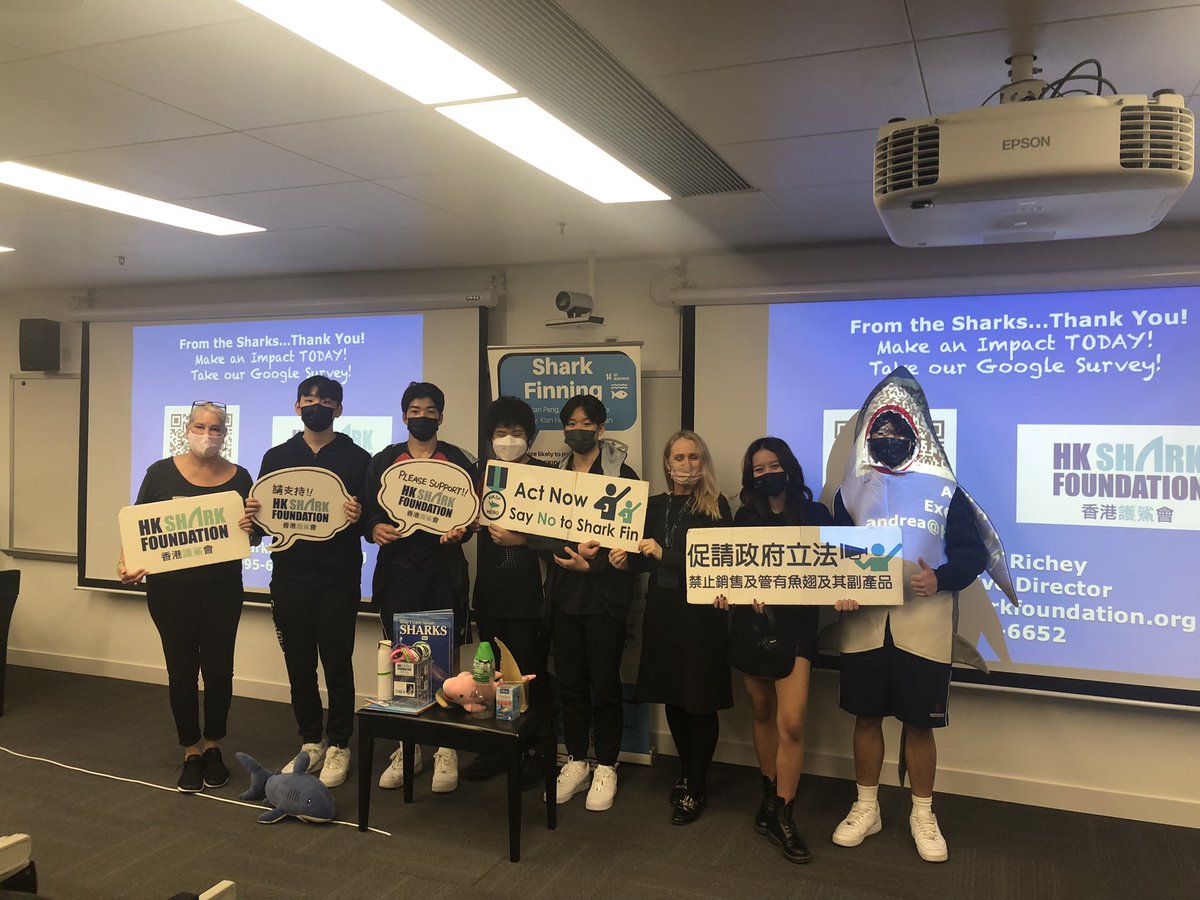 Our Grade 9 Award for Young People (AYP) students learn about service and action opportunities with the HK Shark Foundation #StamfordShines @IB_DP @CognitaSchools @StamfordHK @CISEducation