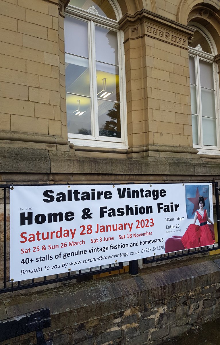 Counting the days now until Saltaire Vintage Home & Fashion Fair at Victoria Hall on Sat 28th January.
This will be our first vintage fair of 2023 & one we're very much looking forward to. Hope to see you in Saltaire on the 28th xx 

#saltaire #shopvintage #buyvintage