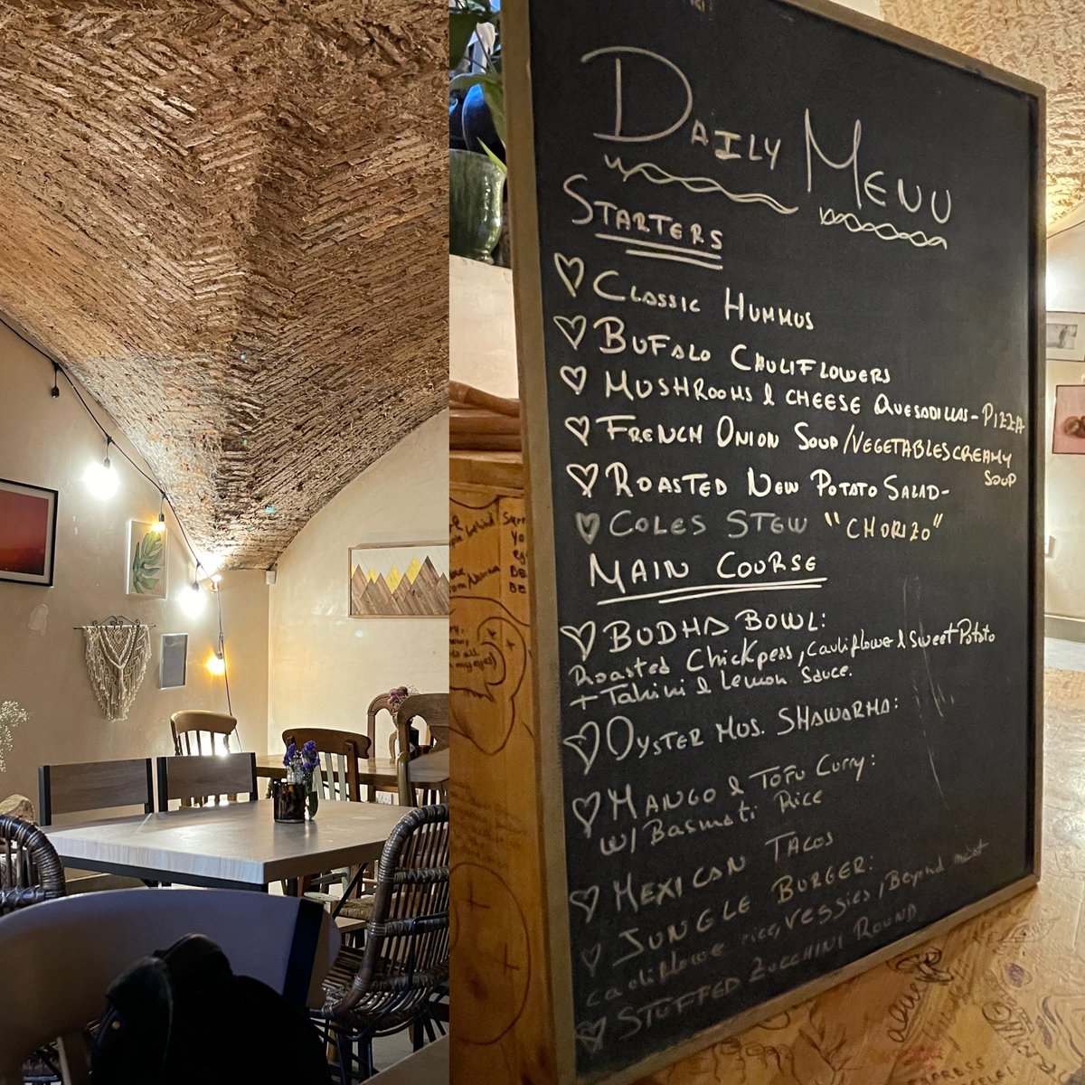 PeteRobinson985's tweet photo. A 🌱 trip across the border from 🇪🇸 to #Gibraltar 🇬🇧 today, first stop @LaLineaVerde_ES ,delicious food each day 🌱❤️ Next stop #Kasbar in Gib, 😋 as ever, cool location, then onto #HummingbirdCafe for postres great to meet Belinda, 🙏 @1anMackie wife, #Veganuary 🌱 #plantbased https://t.co/4JyQttkI9G