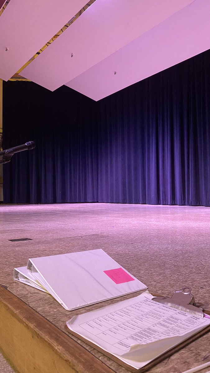 The lights are on! We are ready for the final <a href="/WestHillsMS/">West Hills Warriors</a> Talent Show! It’s going to be a fun night of performances!