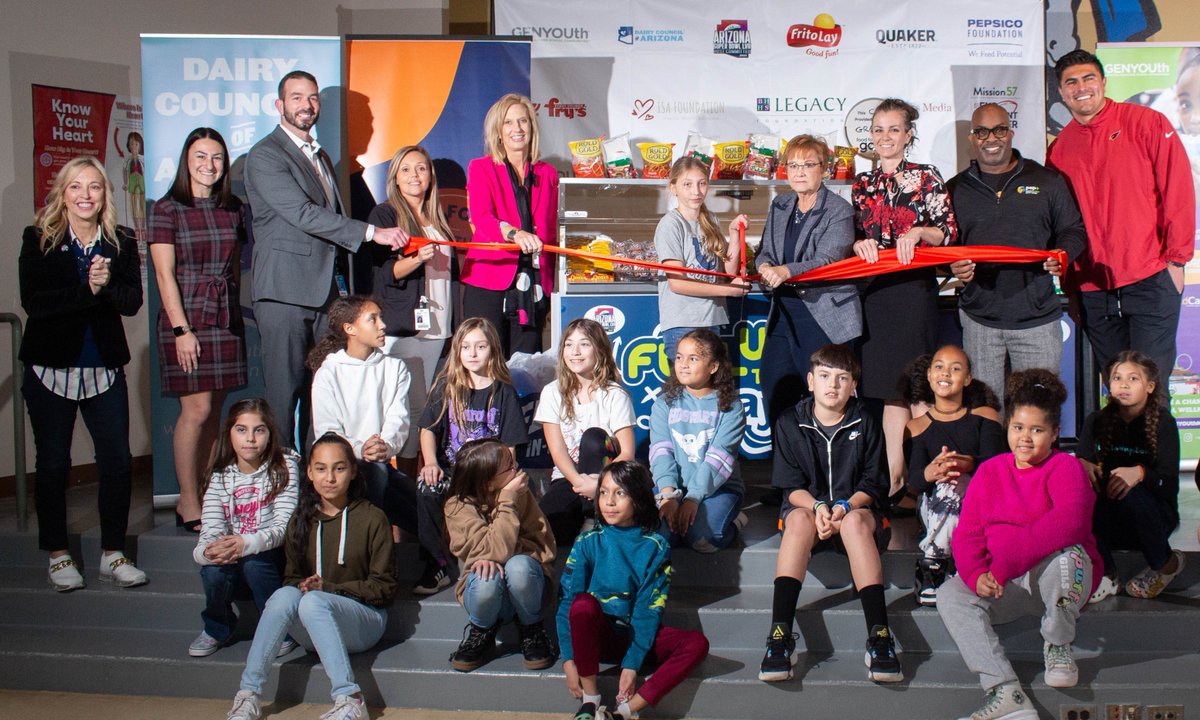 As excitement grows for #SB57, GENYOUth expanded its Mission 57: End Student Hunger community initiative joined by former <a href="/AZCardinals/">Arizona Cardinals</a> LB <a href="/K_Fitts11/">Kylie Fitts</a> at <a href="/McCartneyRanch/">McCartney Ranch Elementary School</a> in Casa Grande with 400 students!