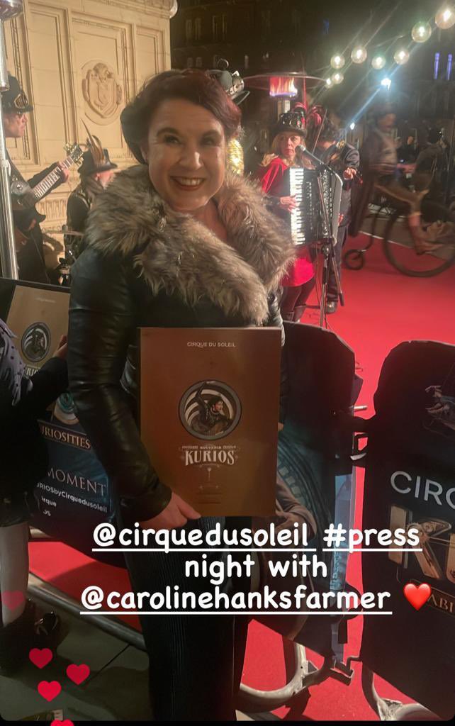 What an incredible jaw-dropping evening <a href="/Cirque/">Cirque du Soleil</a> #kurios 

I honestly don’t think I’ve ever gasped so much in an evening!

Thank you for inviting me ❤️

<a href="/Helen_Buzz/">Helen_Georgio</a> and I had a wonderful evening.

Review soon on carnstheatrepassion.com

#CirqueDuSoleil 
#PRInvite
#Review
