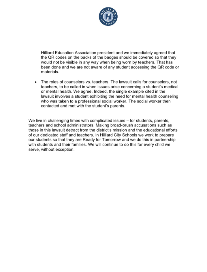 We stand in solidarity with Mr. Stewart's statement.