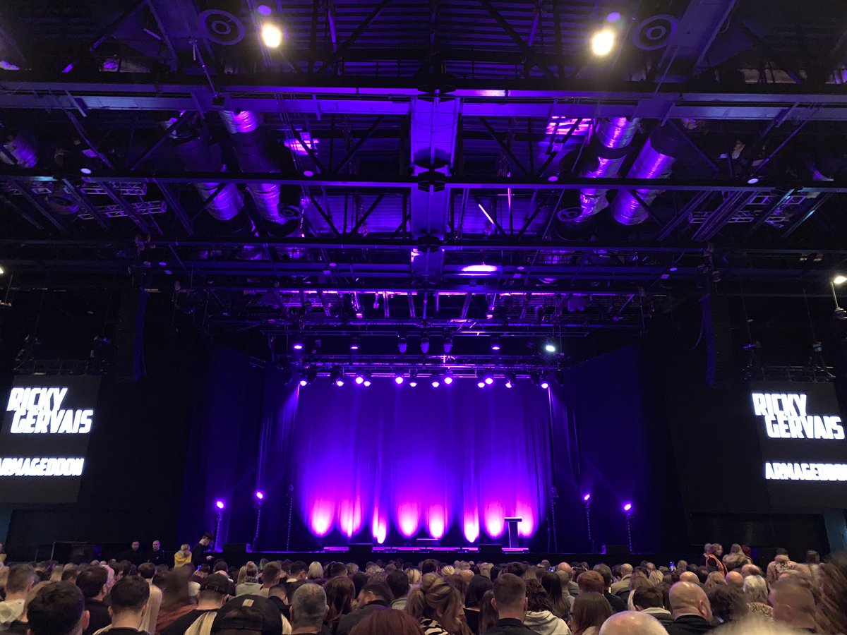 Superb show tonight watching <a href="/rickygervais/">Ricky Gervais</a>! Couldn’t stop laughing