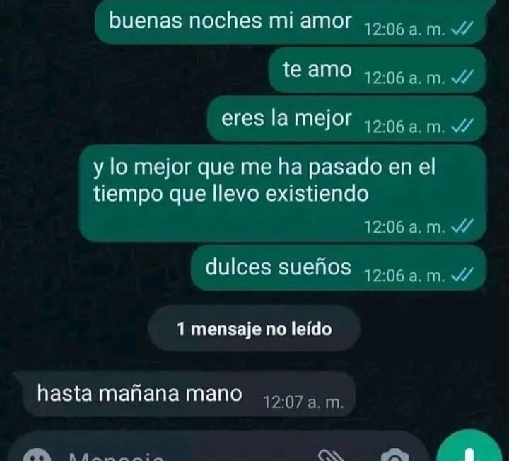 buenas noches mi amor