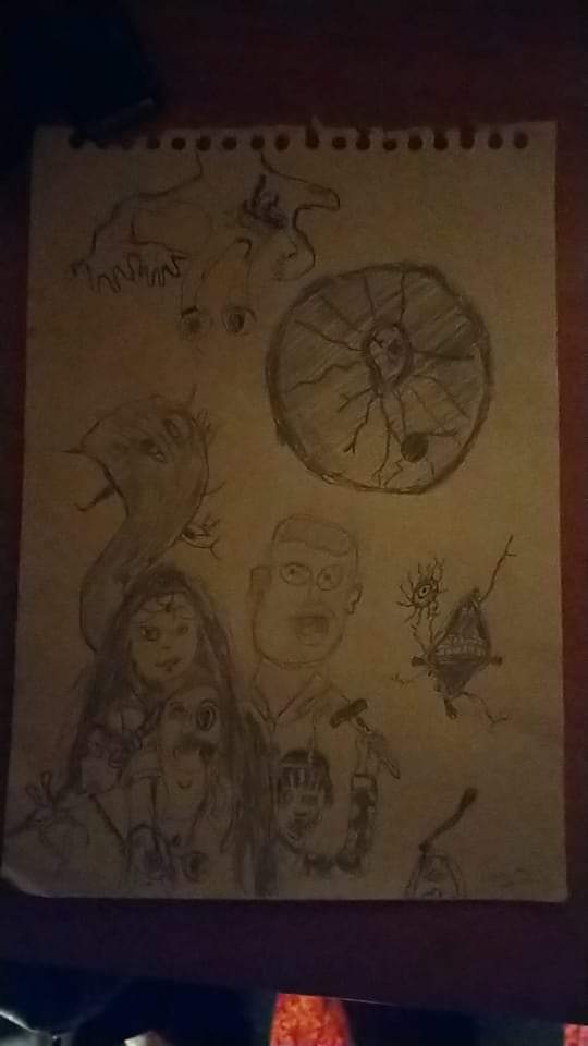 I sketched myself up in the style of junji ito also some of junji itos art #fanart.