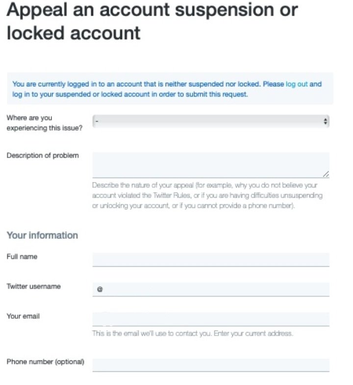 ً on Twitter "step 3 you will file an appeal under a locked