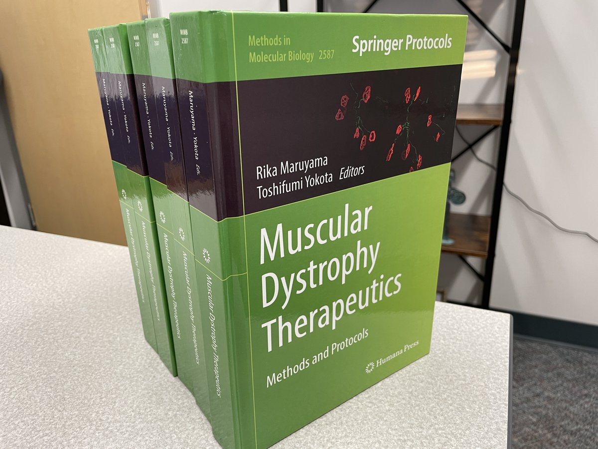 ToshifumiYokota's tweet photo. Exciting news! A new book, 'Muscular Dystrophy Therapeutics' has just been released, providing in-depth information on the latest methods to develop therapies for this debilitating condition. #musculardystrophy #therapeutics @SpringerNature  https://t.co/J78kB4Q6qI https://t.co/jutr2Br3AK