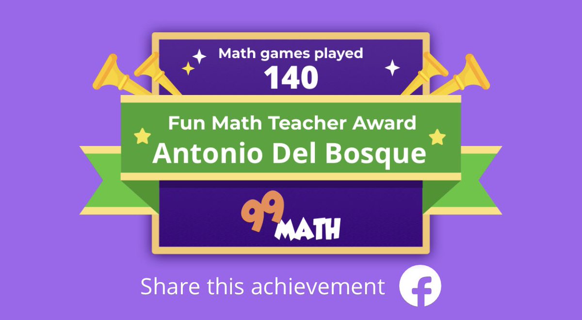 Pretty sure we’ve played way more games than that. 😜 Love the visual, though! Thanks @99mathgame ! Teaching fractions with this website to instantly practice what we learn has been great this year! #teachers #4thgradeteacher #neisd #4thgraderocks