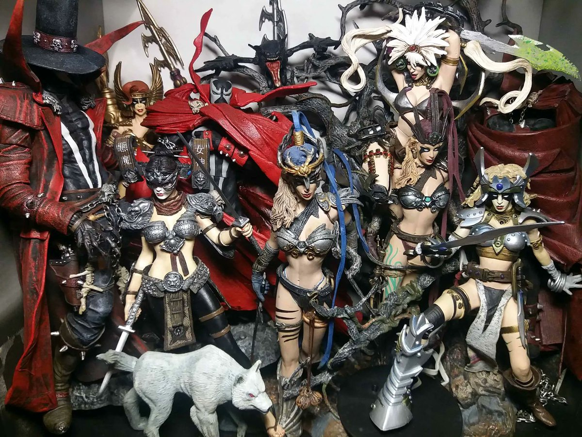 CustomsHunter's tweet photo. Spawniverse Collection 
#spawniverse #customactionfigures #customspawn #hellspawn #hunter_r_customs #mcfarlanetoys #spawn #spawnactionfigure #spawncustom #spawnfanart #spawnfigure #spawnmovie #spawnmovie1997 #toddmcfarlane #スポーン https://t.co/K3ysZsfi8Z