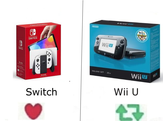 arkclaimer's tweet image. which one of these somewhere consoles do you prefer the switch or the Wii U?
