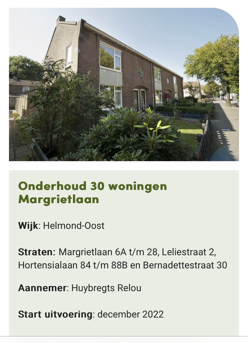 Vandaag kijkmomentje bij de grote binnen- en buitenrenovatie van 30 boven- en benedenwoningen aan de Margrietlaan in #helmond #vanhetgasaf #labelsprongen @huybregtsrelou <a href="/RealChainable/">Chainable - de 82% circulaire projectkeuken</a> <a href="/Woonpartners/">Woonpartners</a>
