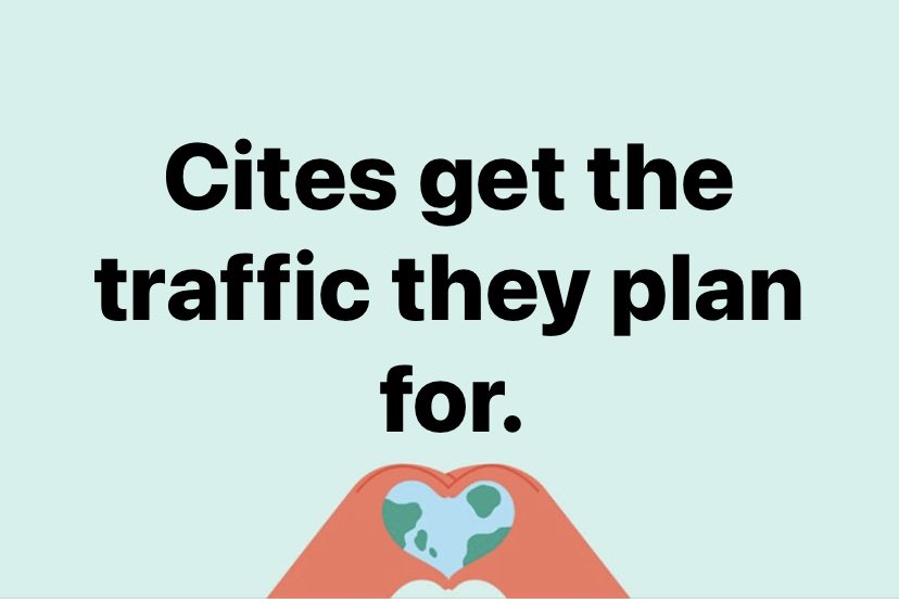 GregVann's tweet photo. Cities, like life itself, is a sum of our choices.  A post by my friends Melissa &amp; Chris @modacitylife reminded me of the honoured saying “cities get the traffic they plan for”. 

Plan for cars, get cars.
Plan for other modes, get them. 

People will use whatever is convenient. https://t.co/z4C6LZH2vZ