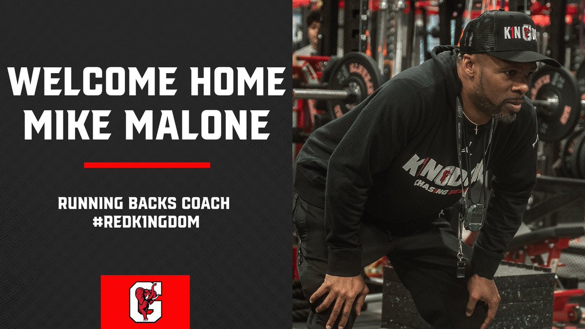 Gainesville HS Football (@redelephant_fb) on Twitter photo Red Kingdom welcome back Coach Mike Malone! He comes back to us after serving as the Head Coach at Chattahoochee. He is a Red Elephant alum, former coach under Bruce Miller, and carries D1 FBS experience. Thankful to have the Malone family home!
<a href="/CoachMaloneFB/">𝘾𝙤𝙖𝙘𝙝 𝙈𝙖𝙡𝙤𝙣𝙚</a>
#GOBIGRED🔴🐘 Red Kingdom welcome back Coach Mike Malone! He comes back to us after serving as the Head Coach at Chattahoochee. He is a Red Elephant alum, former coach under Bruce Miller, and carries D1 FBS experience. Thankful to have the Malone family home!
<a href="/CoachMaloneFB/">𝘾𝙤𝙖𝙘𝙝 𝙈𝙖𝙡𝙤𝙣𝙚</a>
#GOBIGRED🔴🐘