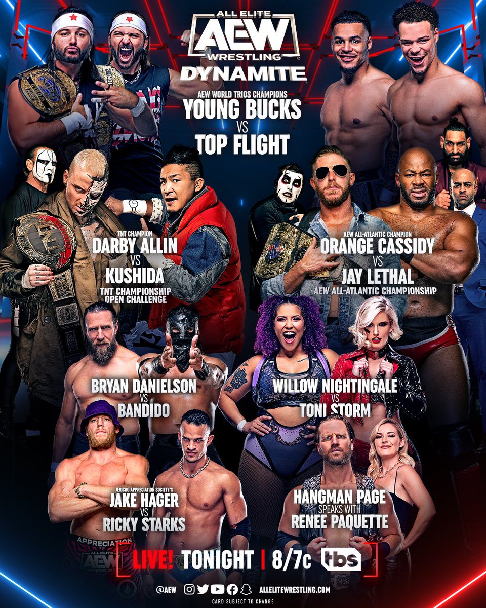 brijcopeland's tweet image. Live on #TBSNetwork tonight ✨ #AEWDynamite    #JioTrue5G #Airtel #AirtelXstream