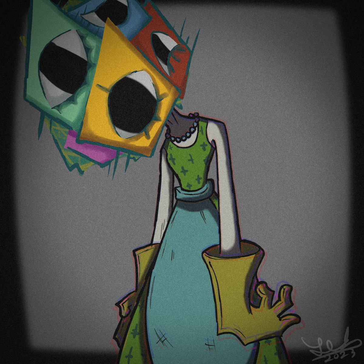 Sandpaperdotcom's tweet image. ✨FANART FRENZY DAYS 17-18✨ 

The lady on TV  by @onebadnoodle_!