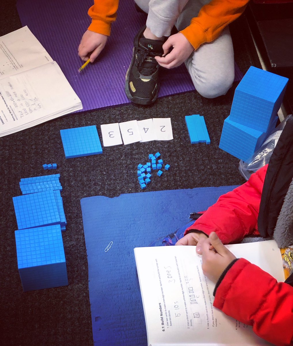 Fun place value activity today. #illustrativemath #elementarymath #teachingmath #placevalue