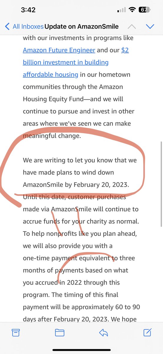 What the……….?
<a href="/amazon/">Amazon</a> is “ending” #AmazonSmile? 
Small #raredisease grassroots nonprofits like ours <a href="/ADNPkids/">ADNP kids</a> need every penny we can get, and our family &amp; friends sign up to help us, no you are shutting it down.  #AmazonFrown this sucks!