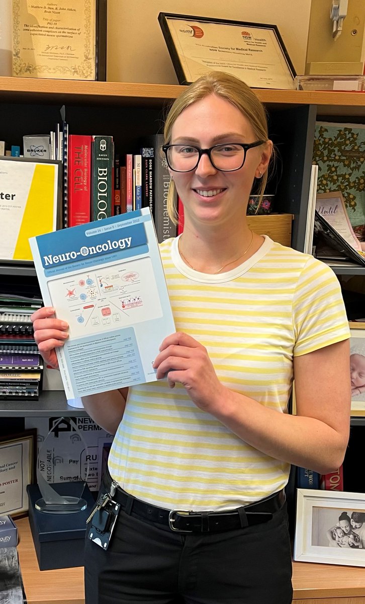 Gr8 recent achievements to celebrate @ #DunLab
<a href="/TabMclachlan/">Tabitha McLachlan</a> targeting BCL6 in pediatric cancers - bit.ly/3V5xrka
@DilanaStaudt #pHASED real-time phosphoproteomics data to aid in cancer drug selection rdcu.be/c3Jc8
Mika Persson cover of <a href="/NeuroOnc/">SNO</a>
Congrats Team!