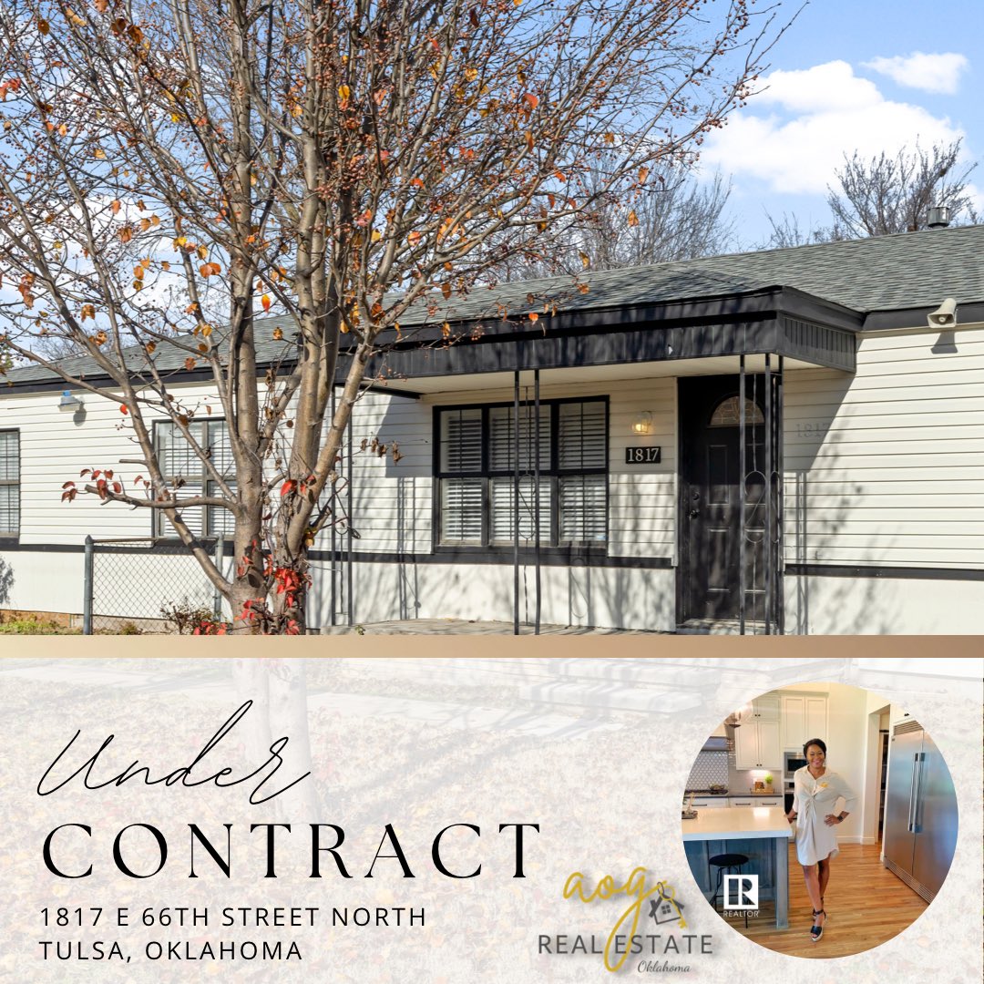 Got this baby under contract today!! Congrats to my investor-seller! #aogrealestate #sellwithaog #brokerowner #investorrealtor #tulsarealtor #tulsarealestate