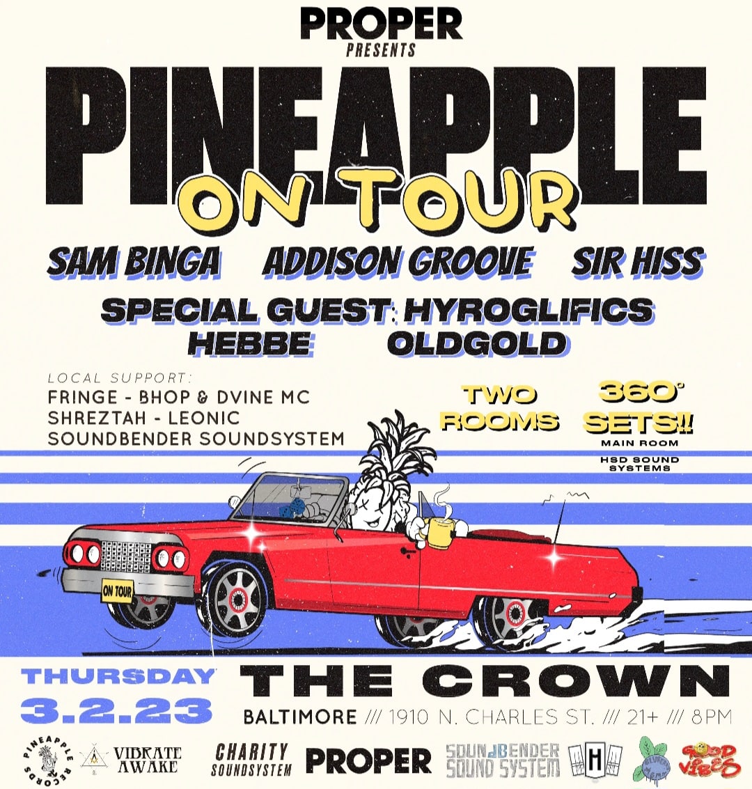 ProperEventsDMV's tweet image. Just announced with, @SamBingaMusic  , @addisongroove , @SirHissBristol , @Hyroglifics , @HebbeMusic , OldGold and more

Tickets: linktr.ee/properproducti…