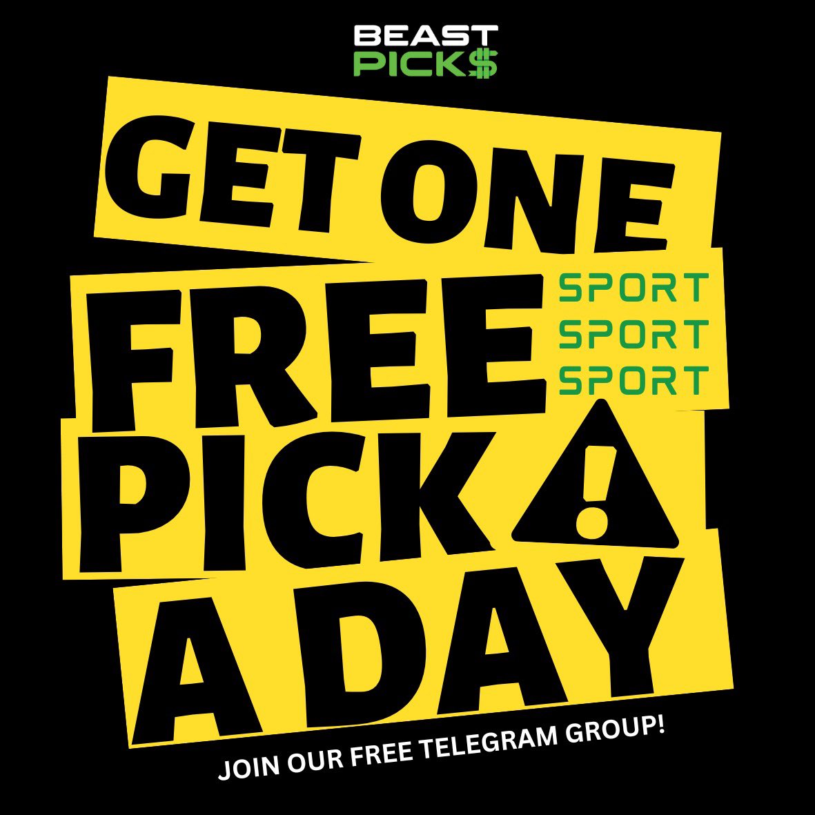 beastpickswins's tweet photo. Join our free sports pick group 
https://t.co/nx2fCaiRWZ https://t.co/k3Qg4YjPSg