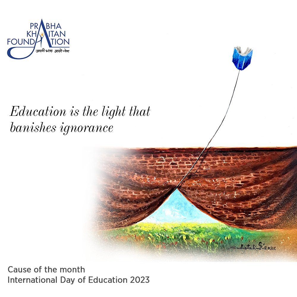 Let's create a brighter future for all through the pursuit of knowledge. #CauseOfTheMonth #InternationalDayofEducation