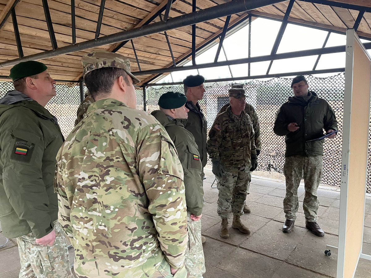 Great visit to @LTU_Army to see how they’re developing and improving training areas in #Lithuania. We’re #StrongerTogether because of our Allies in @NATO!
#TraintoWin
@7thATC 
@USArmyEURAF