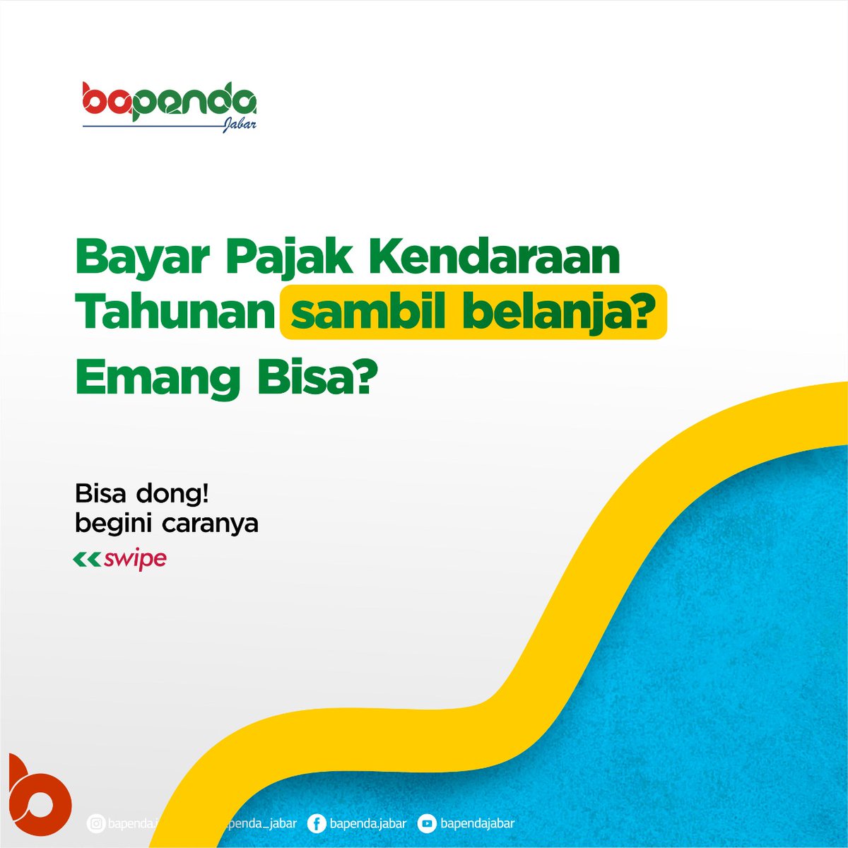 bapenda_jabar's tweet photo. Dateng ke Alfamart, Alfamidi, Indomaret,
bukan hanya buat jajan..
Bisa juga buat Bayar Pajak Kendaraan Tahunan.. 😉
.
Makin mudah,
Makin praktis. 🤗
.
@ridwankamil @ata_lia @PaUuRuzhanul 
.
#jabarjuara #samsatjabarjuara #bapendajabar #pajakkendaraan https://t.co/0JHWBloXPK