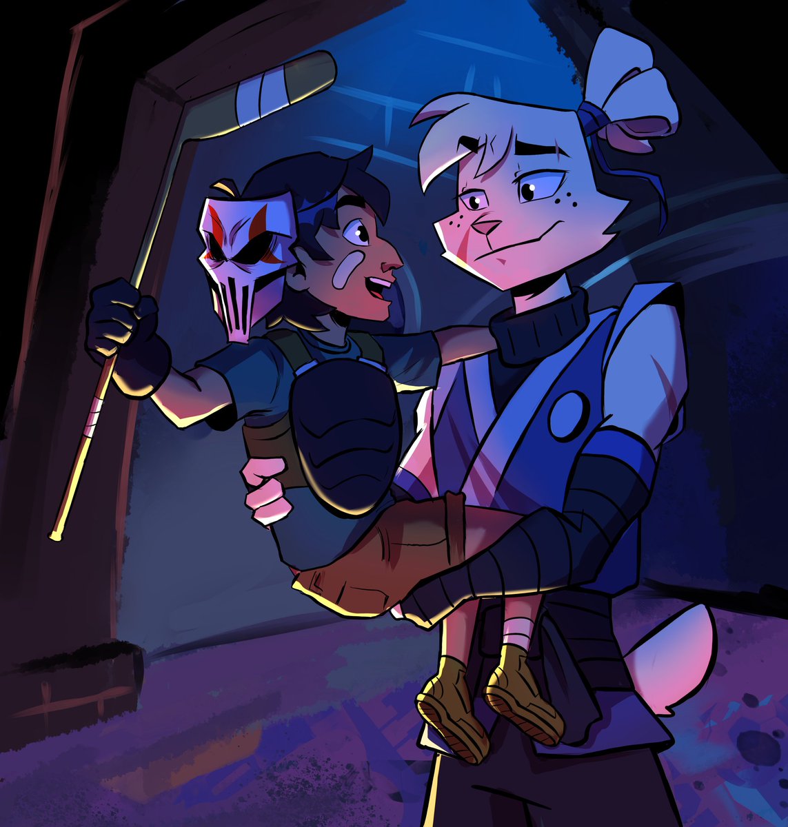 Cursed_Nelari's tweet image. I just wanna say that I&apos;M IN LOVE WITH @juulcheesecake &apos;S USAGI DESING FR.
And I also really like the idea of casey being leo and usagi&apos;s child 
#rottmnt #SamuraiRabbit #SaveRiseoftheTMNT #UnpauseRiseoftheTMNT #TMNT #RiseoftheTMNT #leosagi