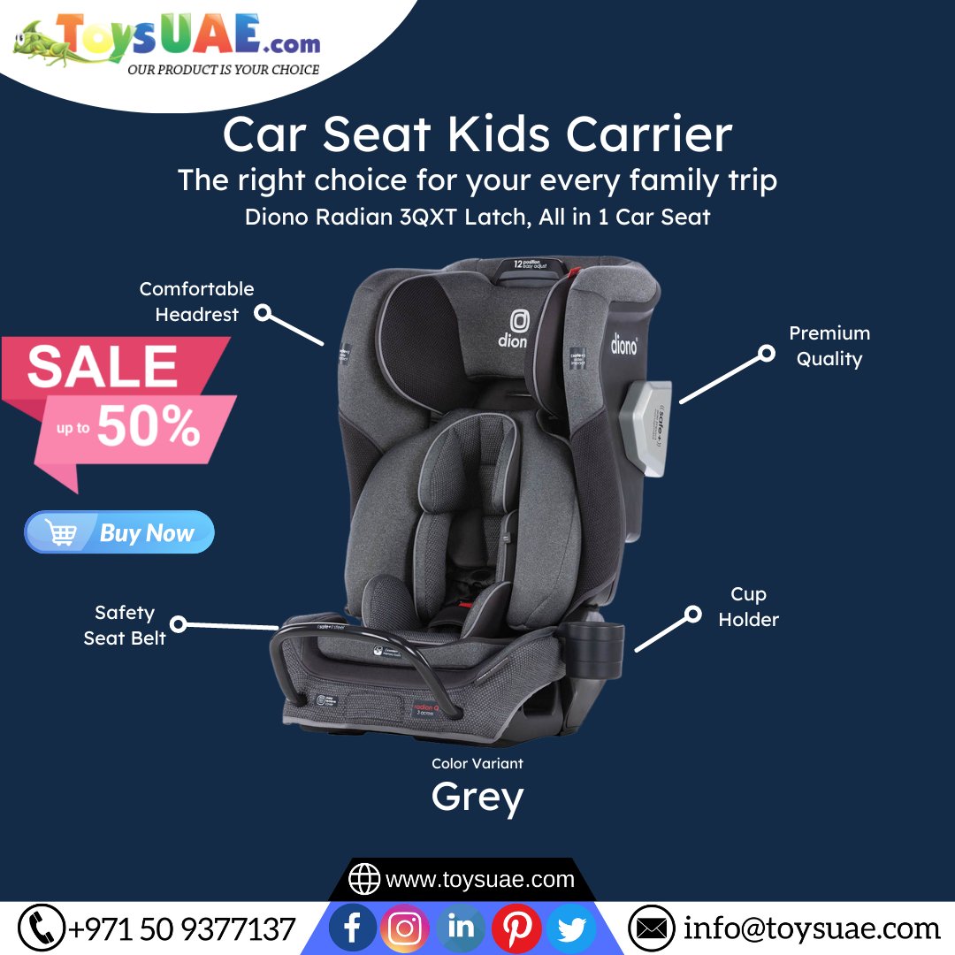 ToysuaeOfficial's tweet image. New Arrivals Booster Car Seat  is now up to 50% Off
Diono Radian 3QXT Latch, All in 1 Car - Grey
REASONABLE PRICE AT toysuae.com/diono-radian-3…
FREE DELIVERY AT YOUR DOORSTEP
📞 +971 50 9377137
#doublestroller #lightweightstroller #lightweightbaby #dxb #toyuae #toysuaecom #toysuae