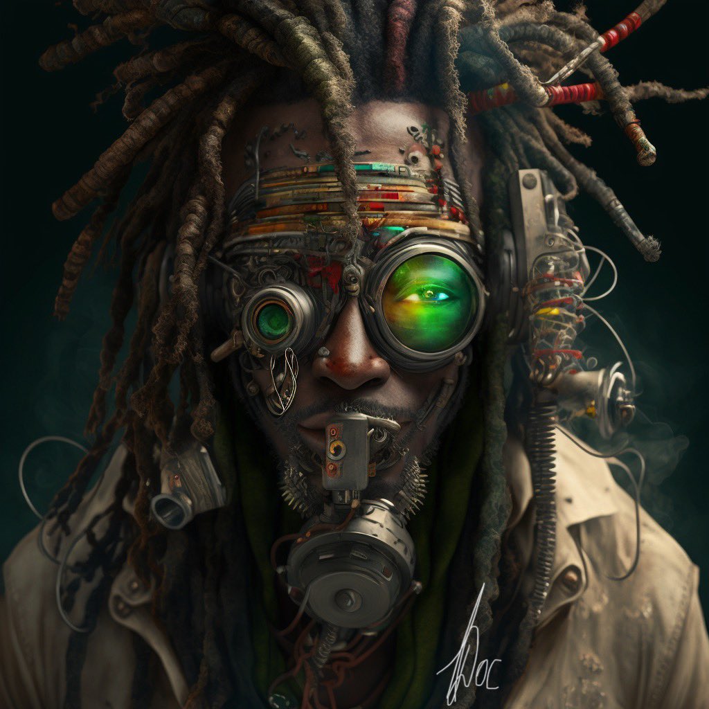 Nf_Treedoc's tweet photo. The experiment. The trial. He is THE #AugmentedMan when the time is right will permanently reside on #blockchain #ETH #Polygon #Foundation #opensea #DigitalArtist #art #AI #digitalart #midjourney #NFT #wef23 accompanied by short poetic thoughts. https://t.co/YPlZX7Xpmh