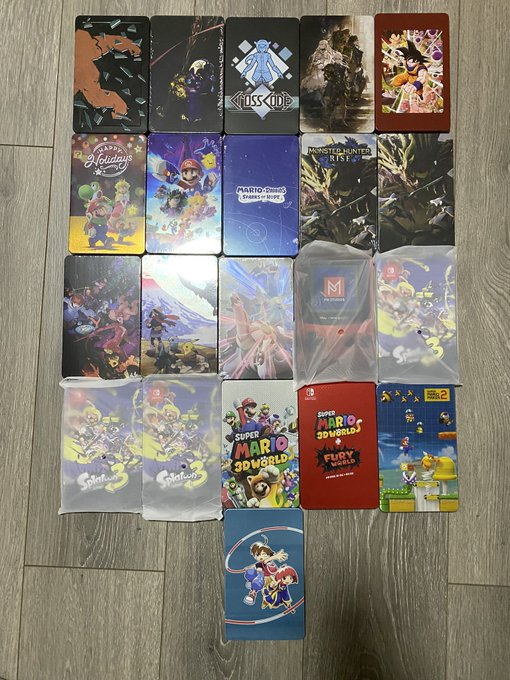 JPSWITCHMANIA's tweet photo. 🚨STEELBOOK SALE 🚨

Below are the Nintendo Switch SteelBooks I currently have for sale. The second pic shows the prices (minus shipping). Please send a DM if you're interested, but please note this is first come first served and I cannot hold any of them.

Thank you! https://t.co/sq2WG3uDjo