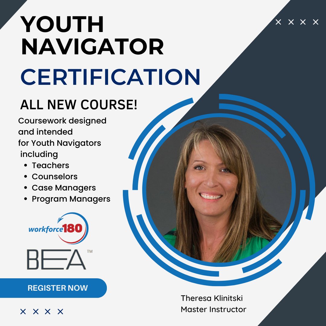 BizEdAlliance's tweet photo. BEA is excited to partner with Workforce180 to provide a new training course for Youth Navigators including teachers, counselors, case managers, and program managers. Learn more and register for the course at https://t.co/BLZqojIJ4C.

#BEA #Education #Training #CaseManager https://t.co/26MmFOsXvh