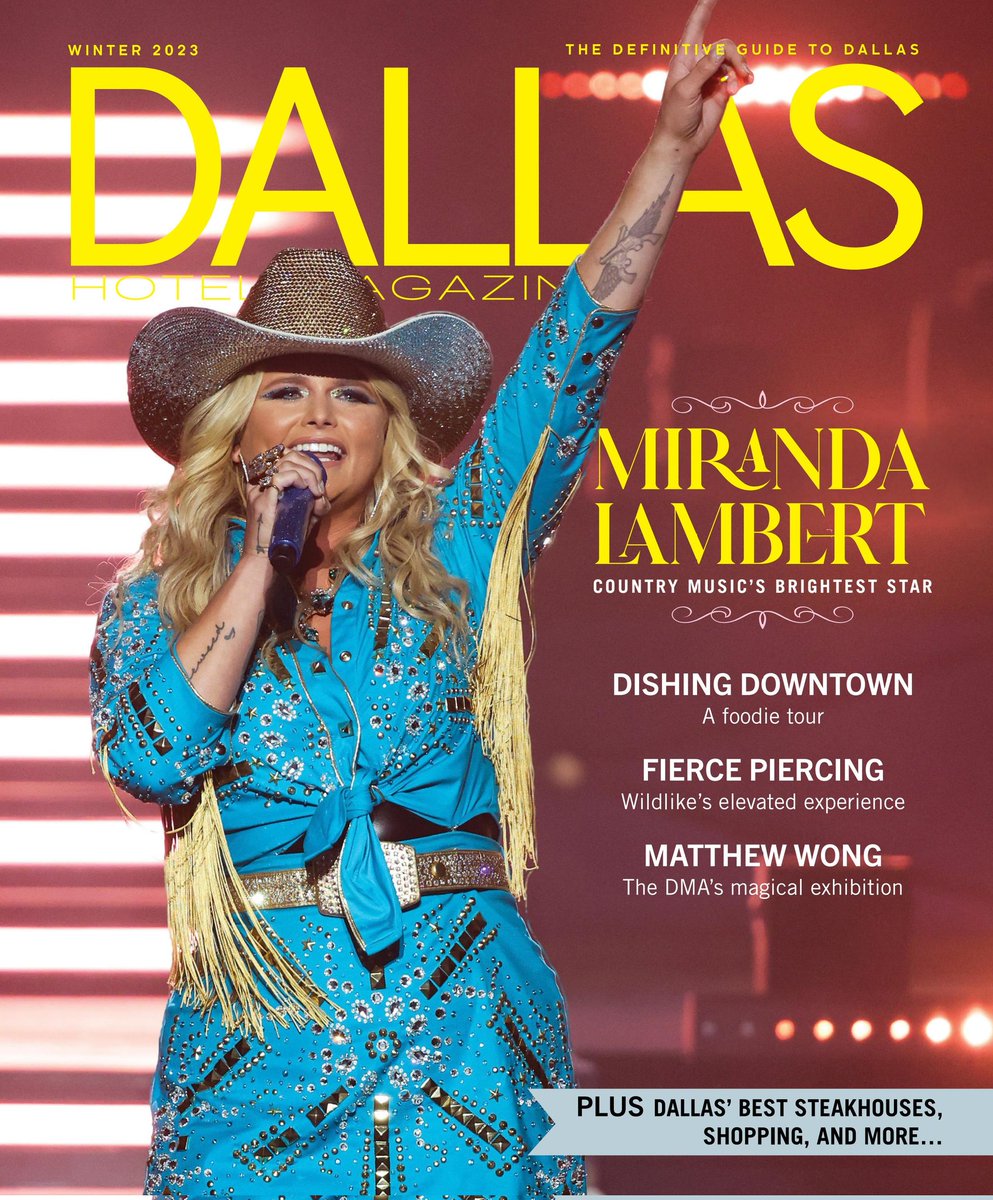 Miranda é capa da nova edição da revista @dallashotelmagazine. 😁