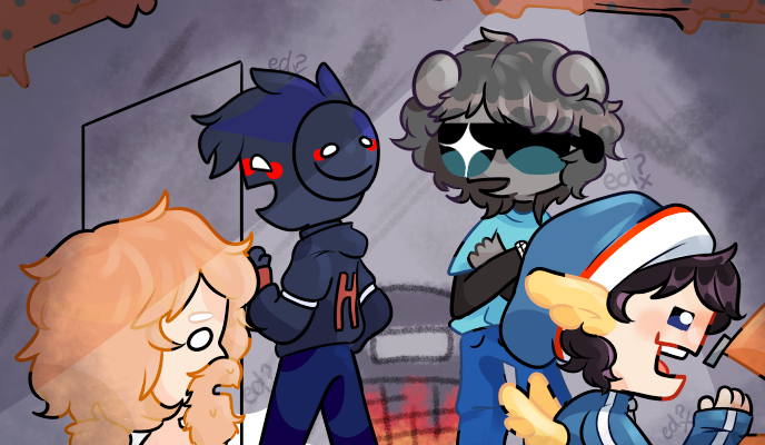 EiderRat's tweet image. herrrmano cayo la ley, esta rodeada tu casaaaaaa *suena musica chingona*
#minecrafthardcore #shadounefanart #quackityfanart #spreenfanart #carolafanart #fanart