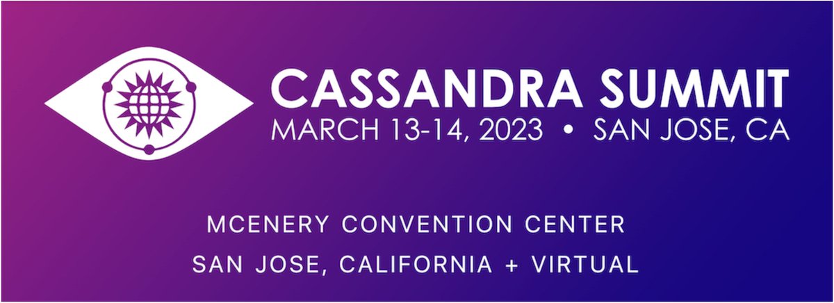 cassandra's tweet photo. Join us at Cassandra Summit, the world’s largest gathering of #ApacheCassandra community members including architects, developers, users &amp; industry thought leaders, March 13-14 in San Jose: https://t.co/klxJIan3zA #cassandrasummit #opensource #oss #linuxfoundation https://t.co/rvF8GmnTdn