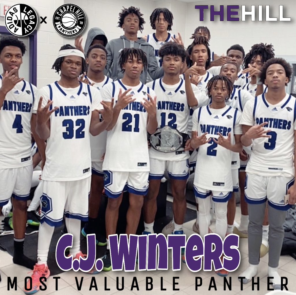 Chapel Hill Boys Basketball (@chpantherbball) on Twitter photo <a href="/CJWinters4/">CJ Winters</a> (#MostValuablePanther) set the tone for last night’s win with his ability to attack the basket. He finished with 11 pts & 6 rebs. <a href="/OrayTowns/">Orayytownss</a> (21 pts), <a href="/KelvinHunter55/">Kelvin Hunter</a> (14 pts & 13 rebs) & @igbkhi (8 pts, 6 assts & 5 rebs) all pitched in. #PantherPride #AdidasLegacy <a href="/CJWinters4/">CJ Winters</a> (#MostValuablePanther) set the tone for last night’s win with his ability to attack the basket. He finished with 11 pts & 6 rebs. <a href="/OrayTowns/">Orayytownss</a> (21 pts), <a href="/KelvinHunter55/">Kelvin Hunter</a> (14 pts & 13 rebs) & @igbkhi (8 pts, 6 assts & 5 rebs) all pitched in. #PantherPride #AdidasLegacy